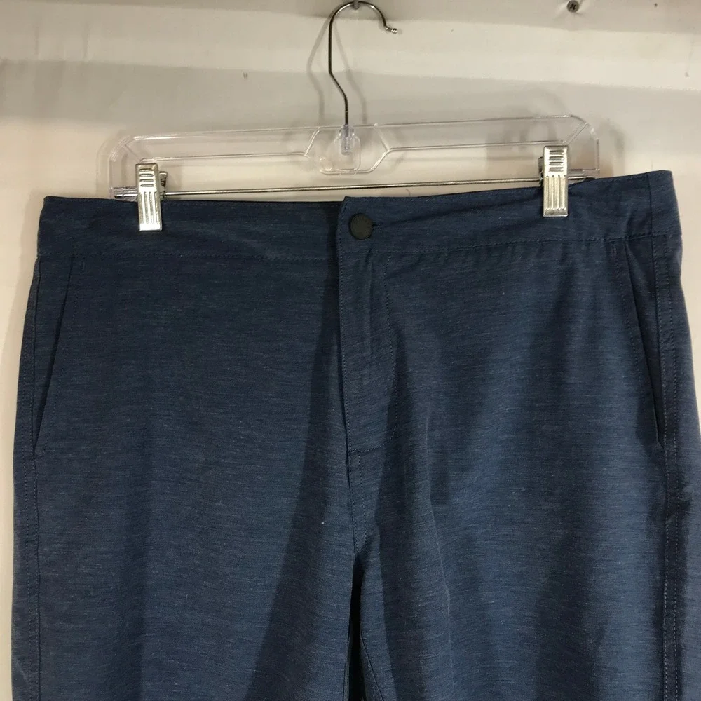Faherty All Day Shorts Men's Blue Heathered Casual Everyday Performance Medium